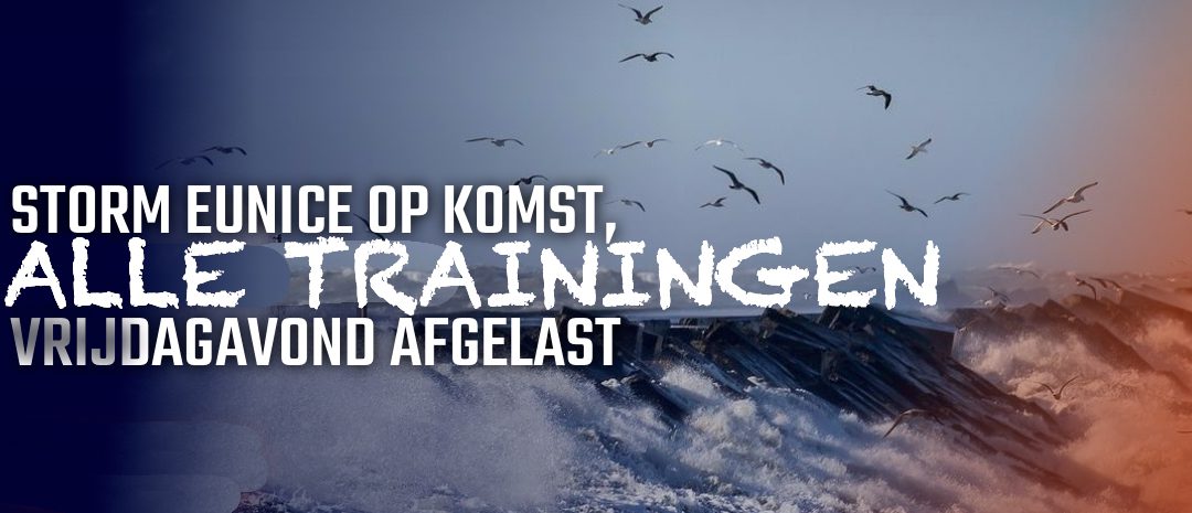 Vanavond ook alle trainingen afgelast